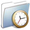  Graphite Smooth Folder Clock 